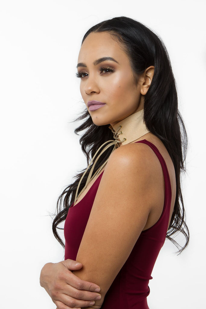 THE MYSTYLEMODE BURGUNDY ESSENTIAL VENEZIA DOUBLE LINED TANK MIDI DRESS