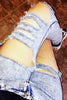 THE MYSTYLEMODE SILVER AND GOLD PLATED THIGH CHAIN